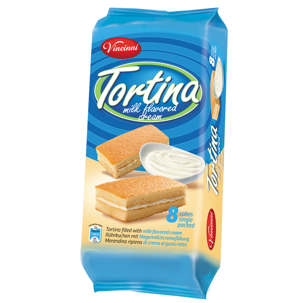 VINCINNI TORTINA MILK 200G