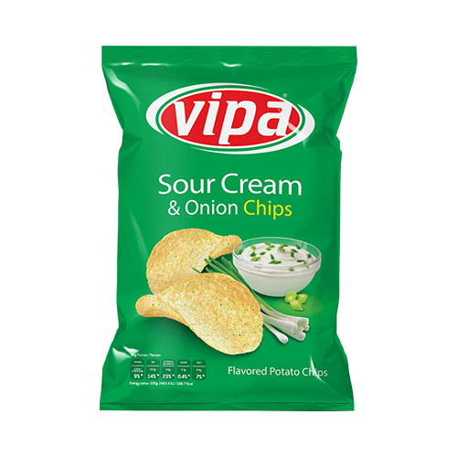 VIPA CHIPS SOUR CREAM 130G 
