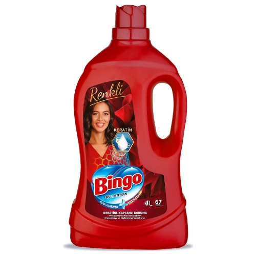 BINGO LIQUID DETERGENT ALL COLORS 4L